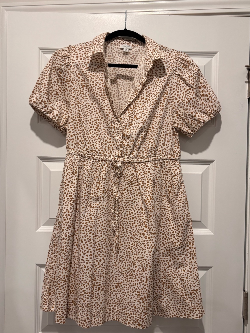 J. Crew Mini Dress Brown Spotted size 8